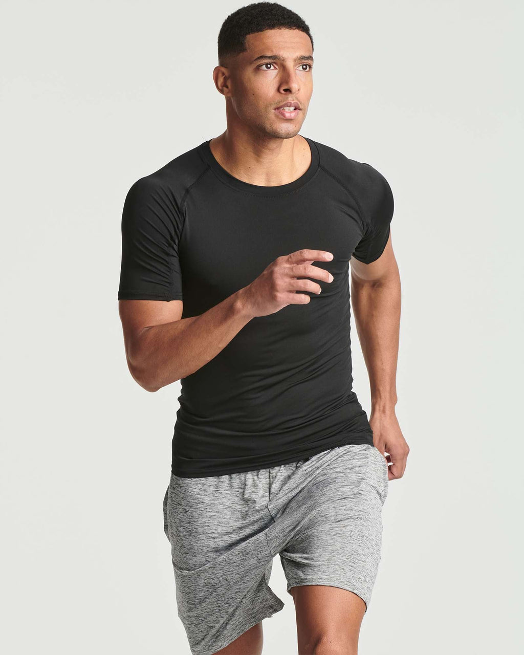 4 Pack: Mens Short Sleeve Compression Shirt