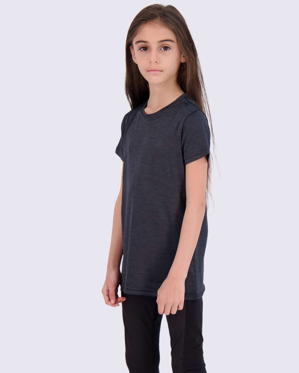 4 Pack: Girls Short Sleeve Dry-Fit Crew Neck Active T-Shirt