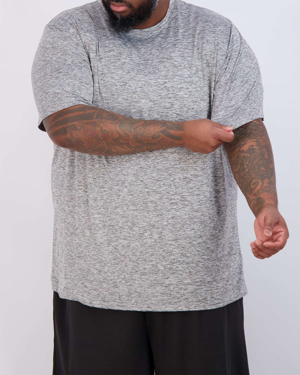 3 Pack: Men’s Big & Tall Dry-Fit Short-Sleeve Crew Neck T-Shirt