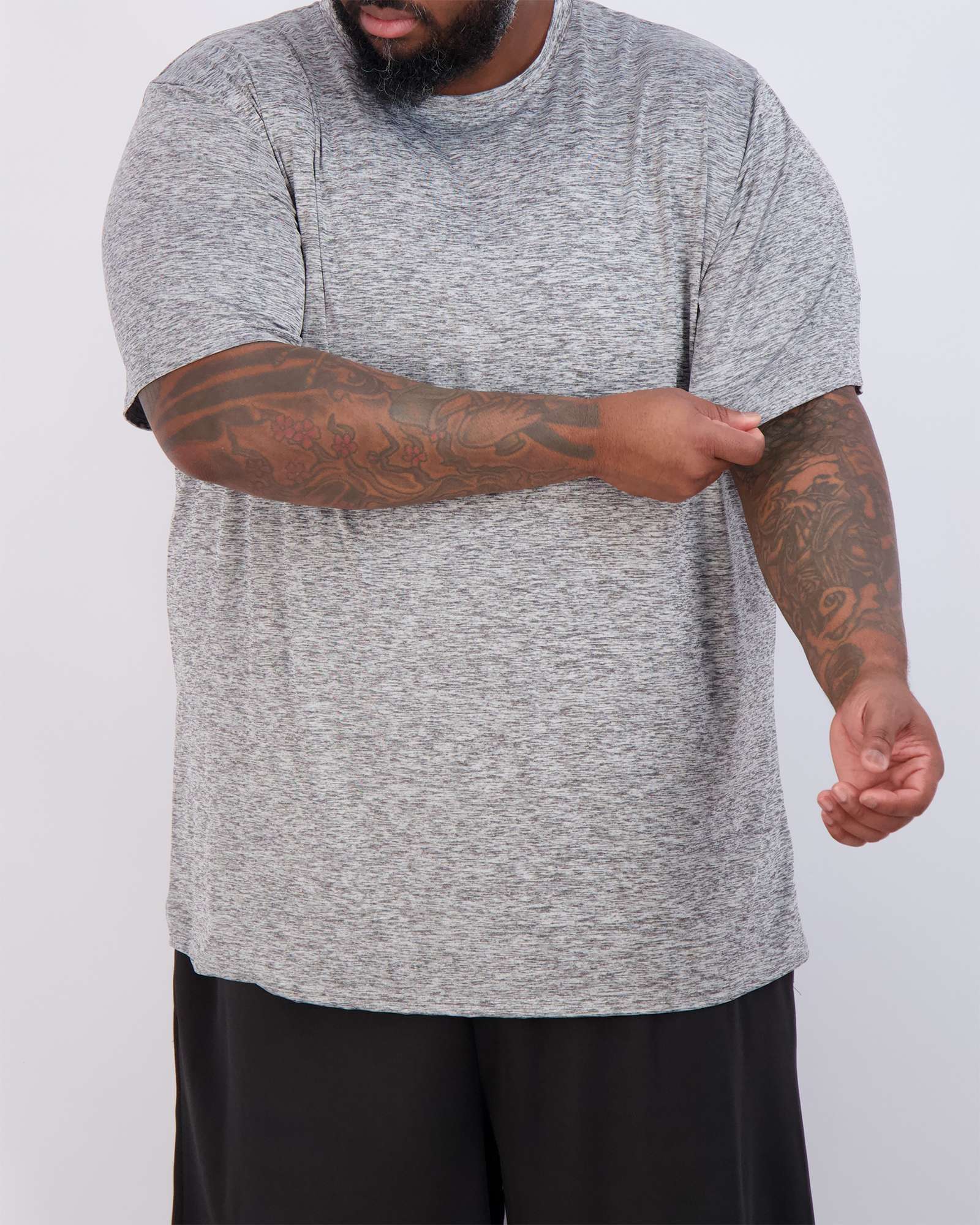 3 Pack: Men’s Big & Tall Dry-Fit Short-Sleeve Crew Neck T-Shirt