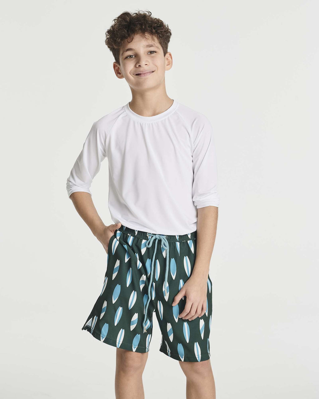 3 Pack: Boys' 2-in-1 Swim Trunks with Compression Liner