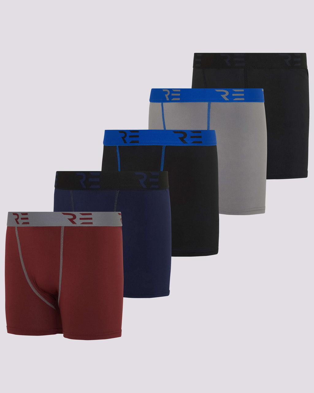 5 Pack: Boys Compression Shorts Underwear