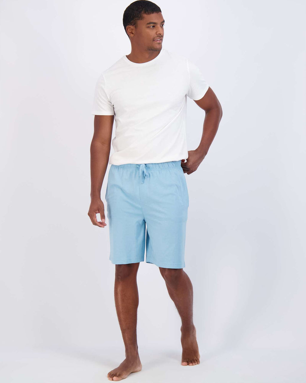 3 Pack:Mens Cotton Sleep Pajama Lounge Shorts