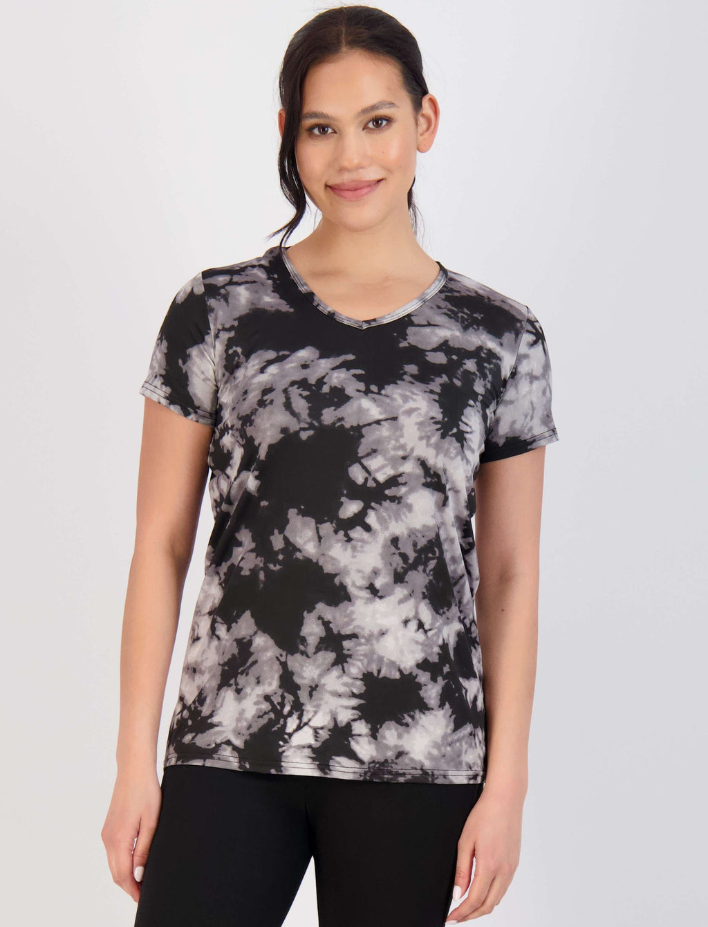 5 Pack: Womens Short Sleeve Dry-Fit V-Neck T-Shirt