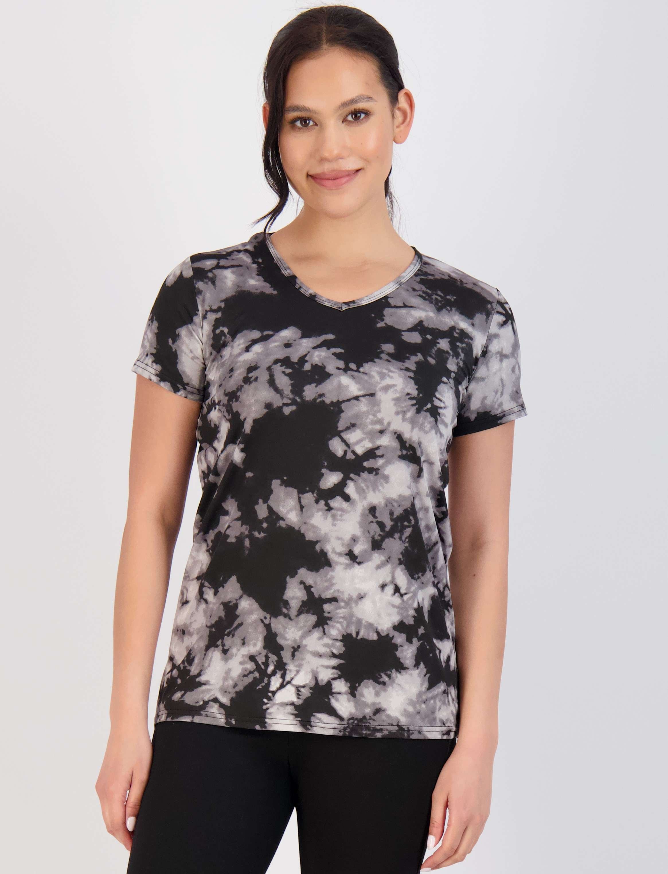 5 Pack: Womens Short Sleeve Dry-Fit V-Neck T-Shirt