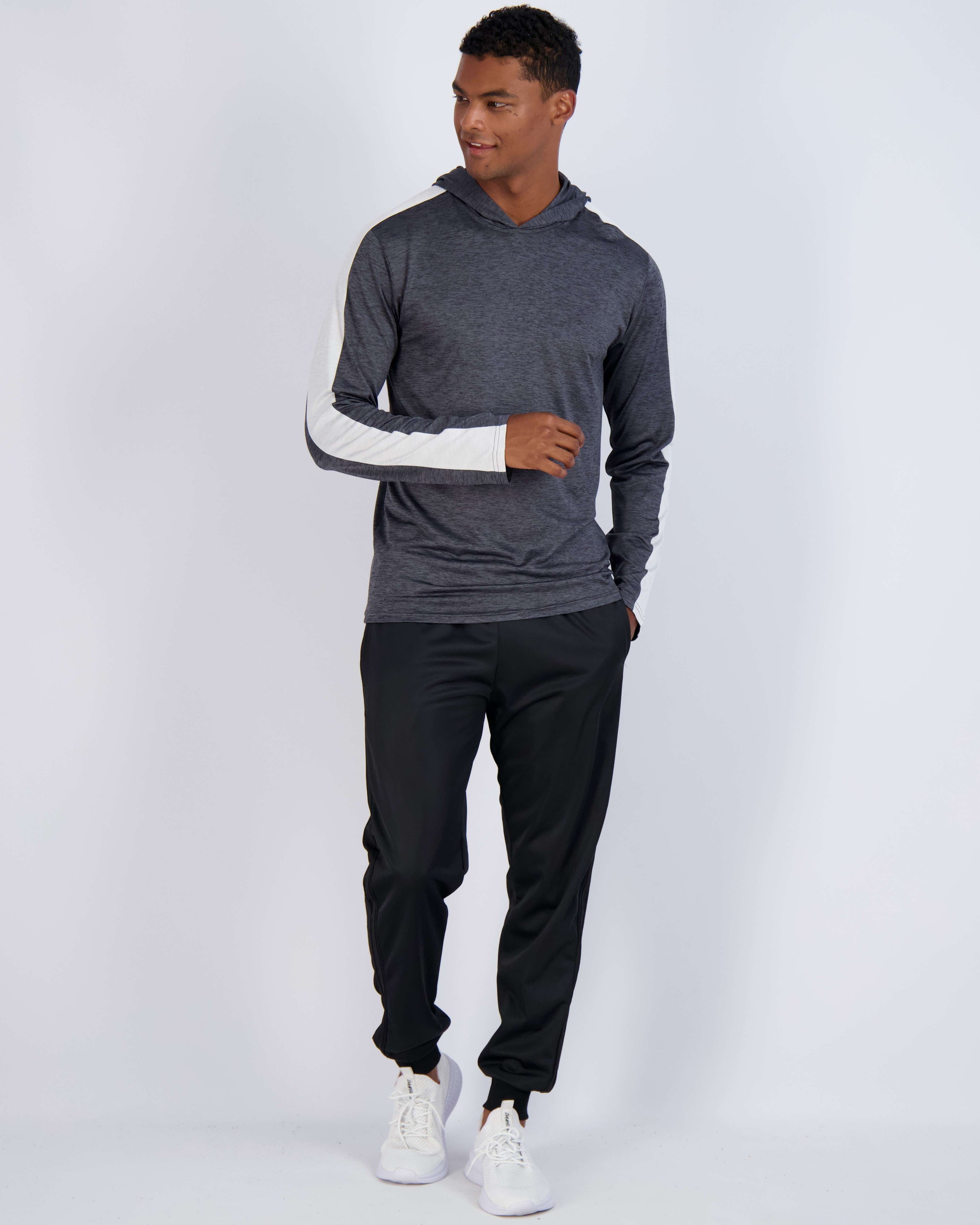 3 Pack: Mens Dry Fit Active Hoodie Pullover Sweatshirt