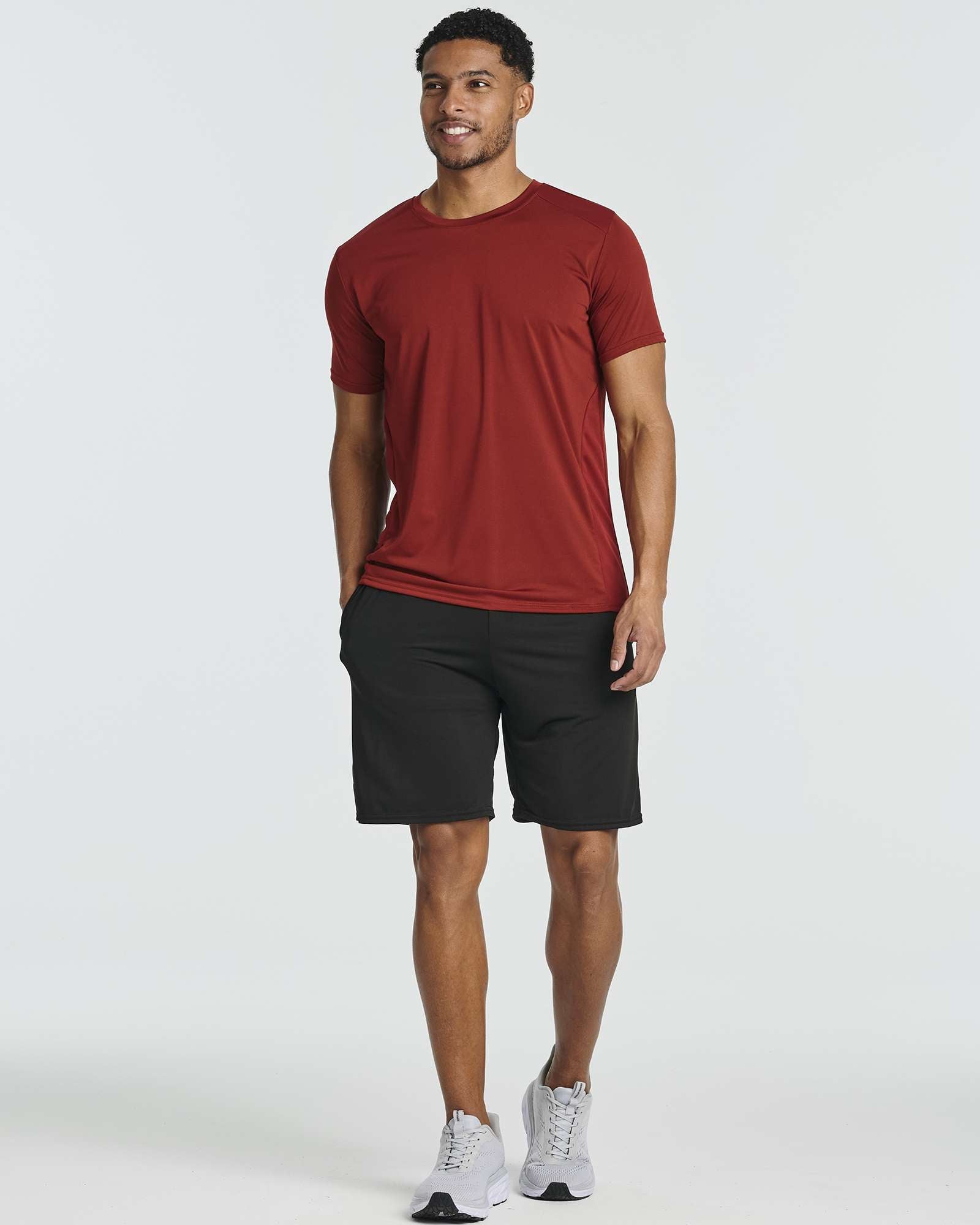 5 Pack: Mens Dry-Fit Active Crew Neck T-Shirt