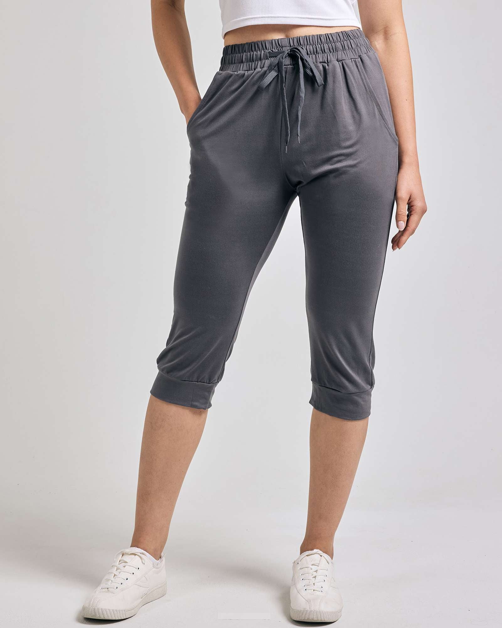 3 Pack: Women's Capri Joggers (Available in Plus Size)