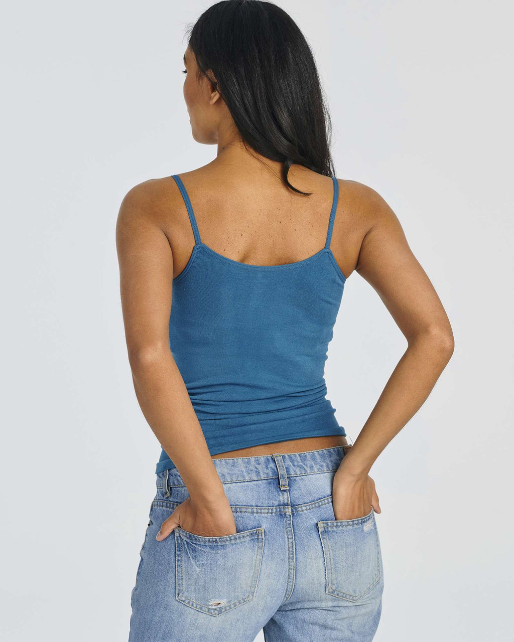 5 Pack: Women's Ribbed Spaghetti Strap Camisole