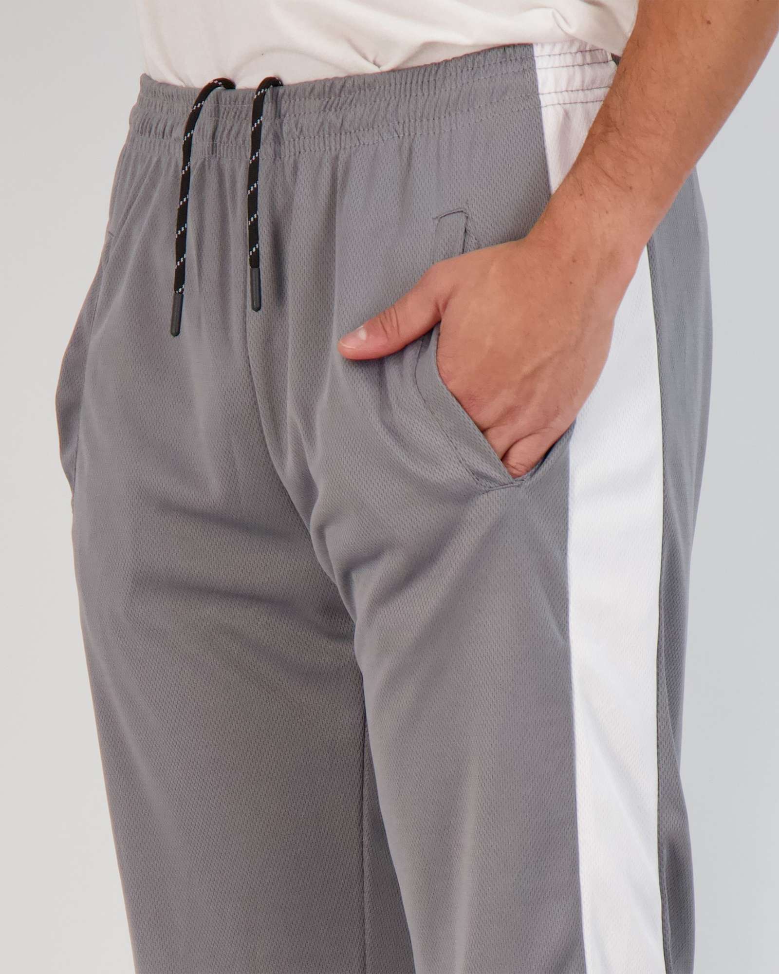 3 Pack: Mens Mesh Active Open Bottom Sweatpants