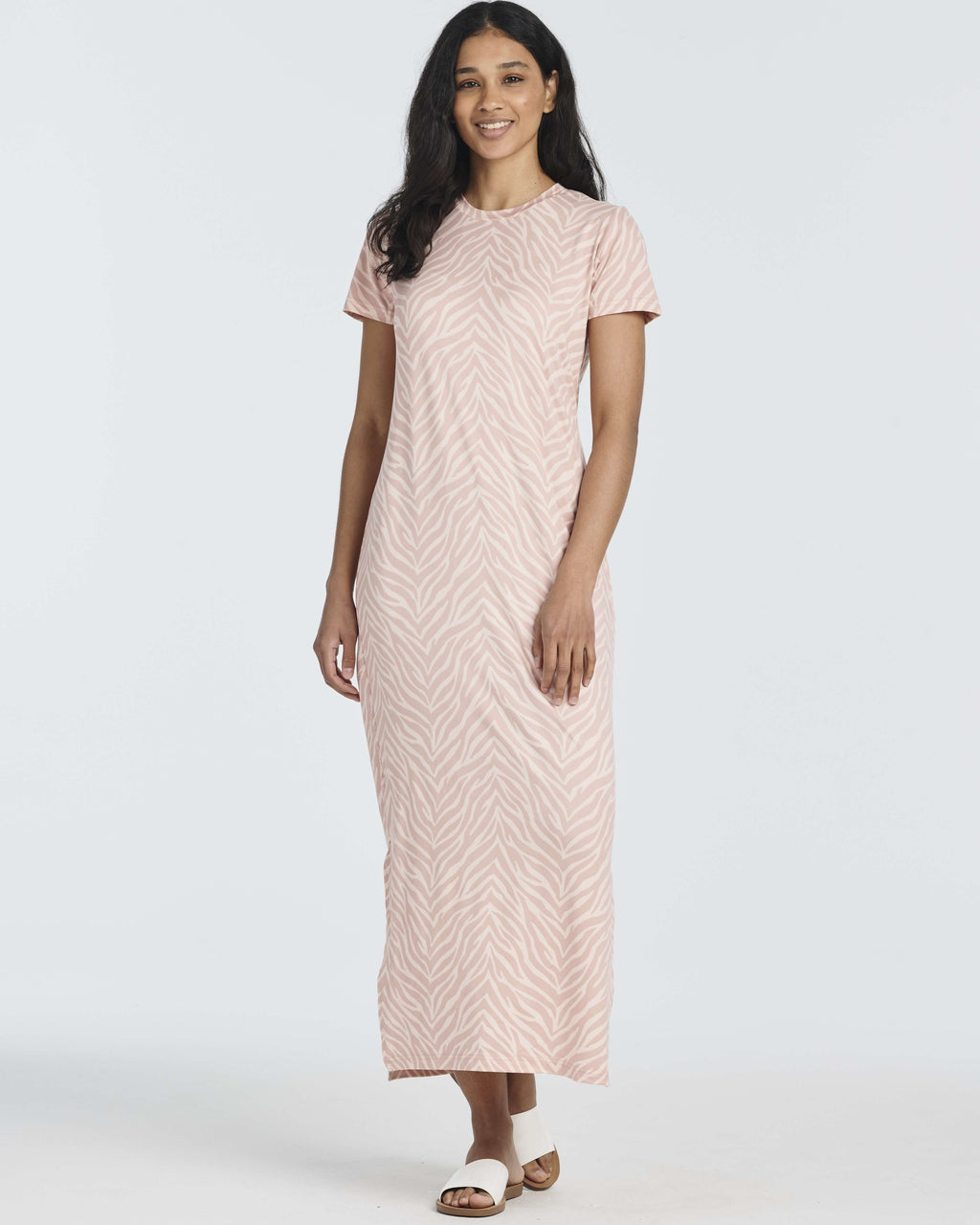 3 Pack: Women’s Casual Short Sleeve Maxi T-Shirt Dress (Available In Plus Size)