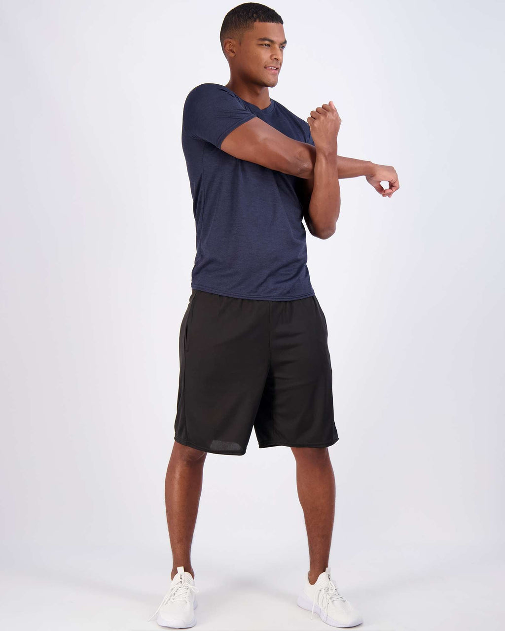 5 Pack: Men’s Mesh Short Sleeve Crew Active T-Shirt