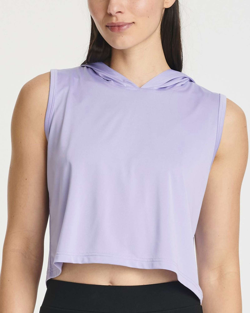 3 Pack: Women's Sleeveless Cropped Tank Top Hoodie