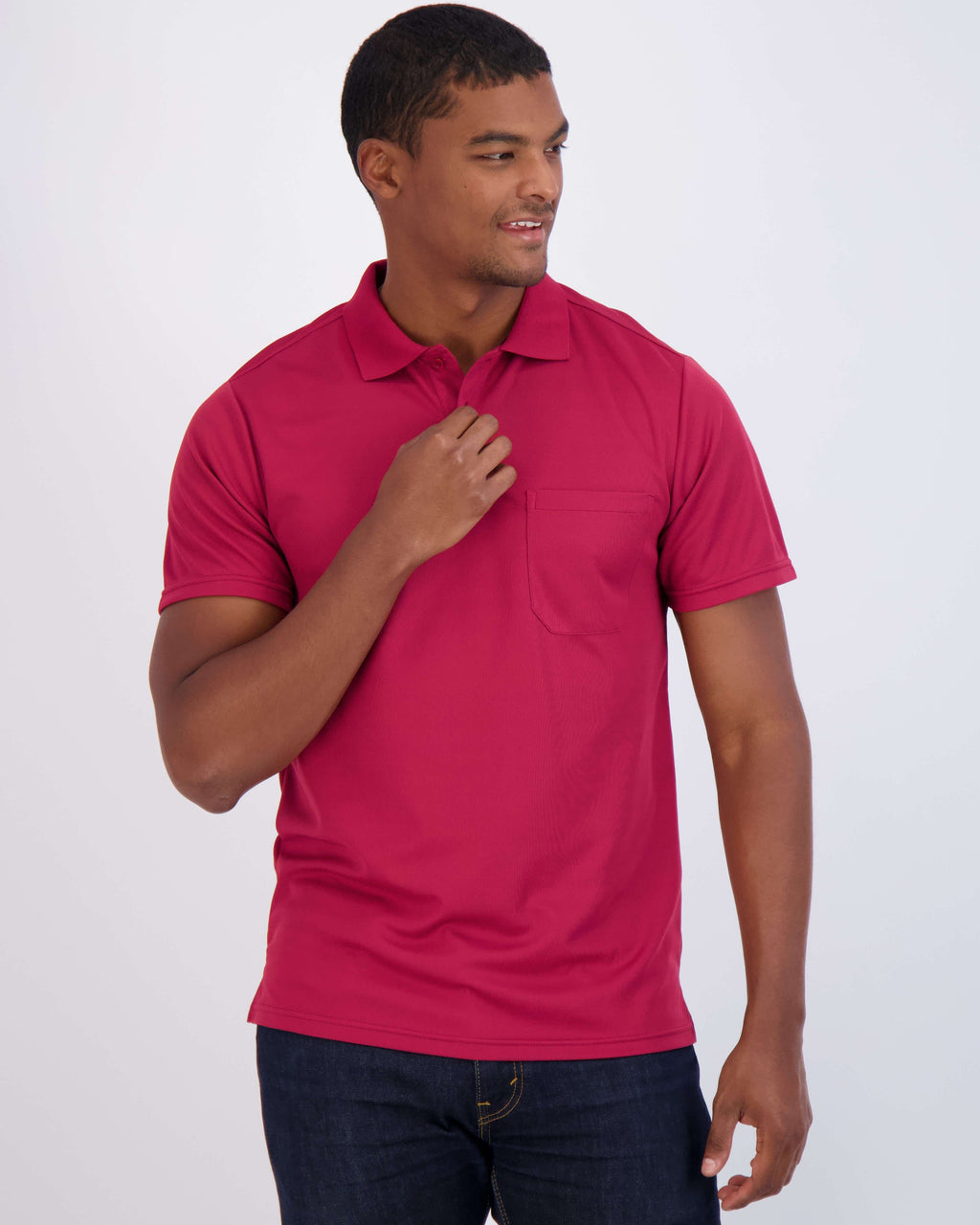 3 Pack: Men's Short Sleeve Dry-Fit Polo Shirt (Available in Big & Tall)
