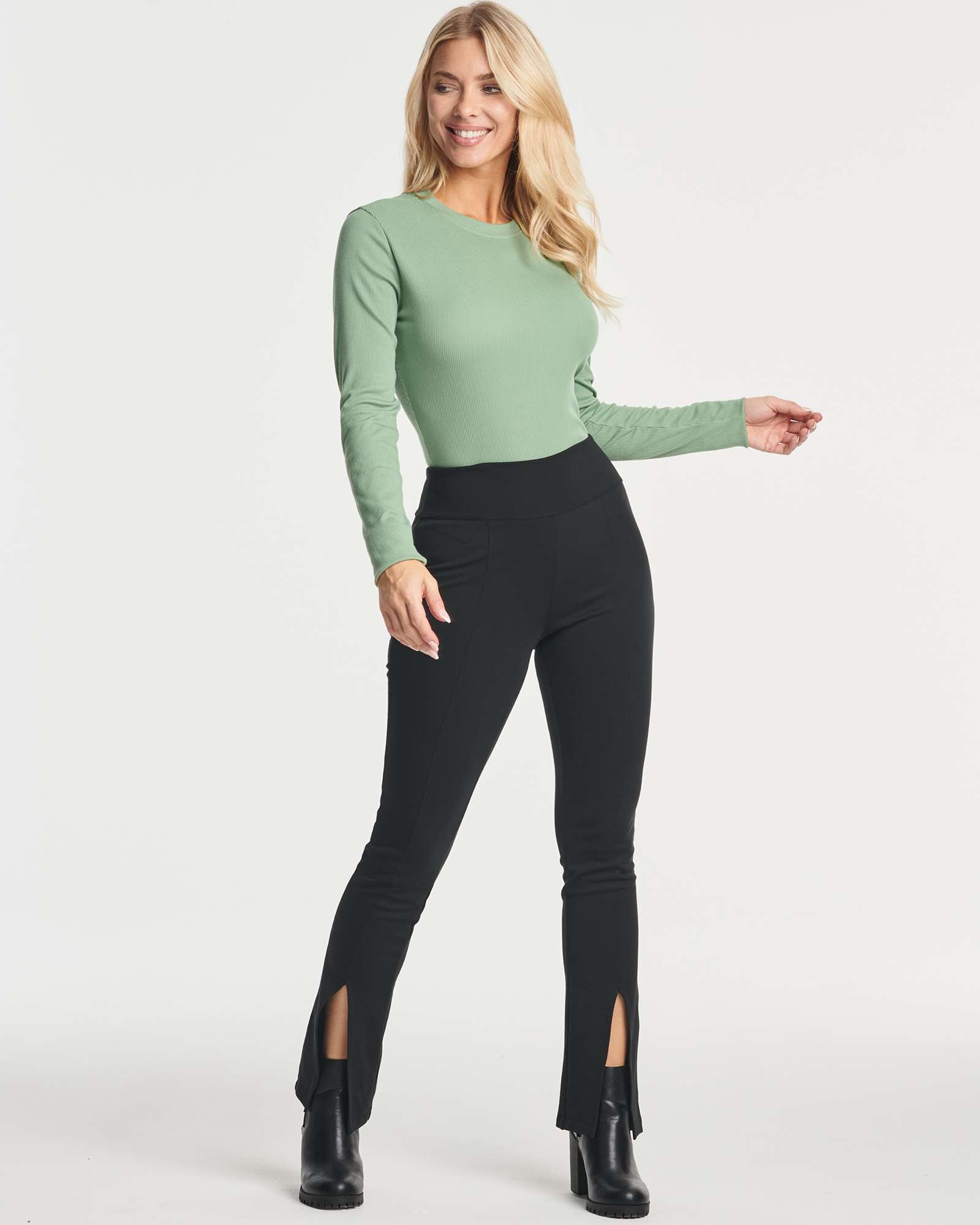 3 Pack: Women's Long Sleeve Ribbed Bodysuit