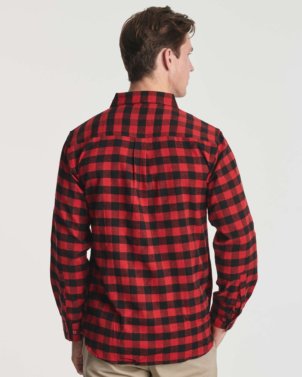 3 Pack: Men's Long-Sleeve Flannel Shirt