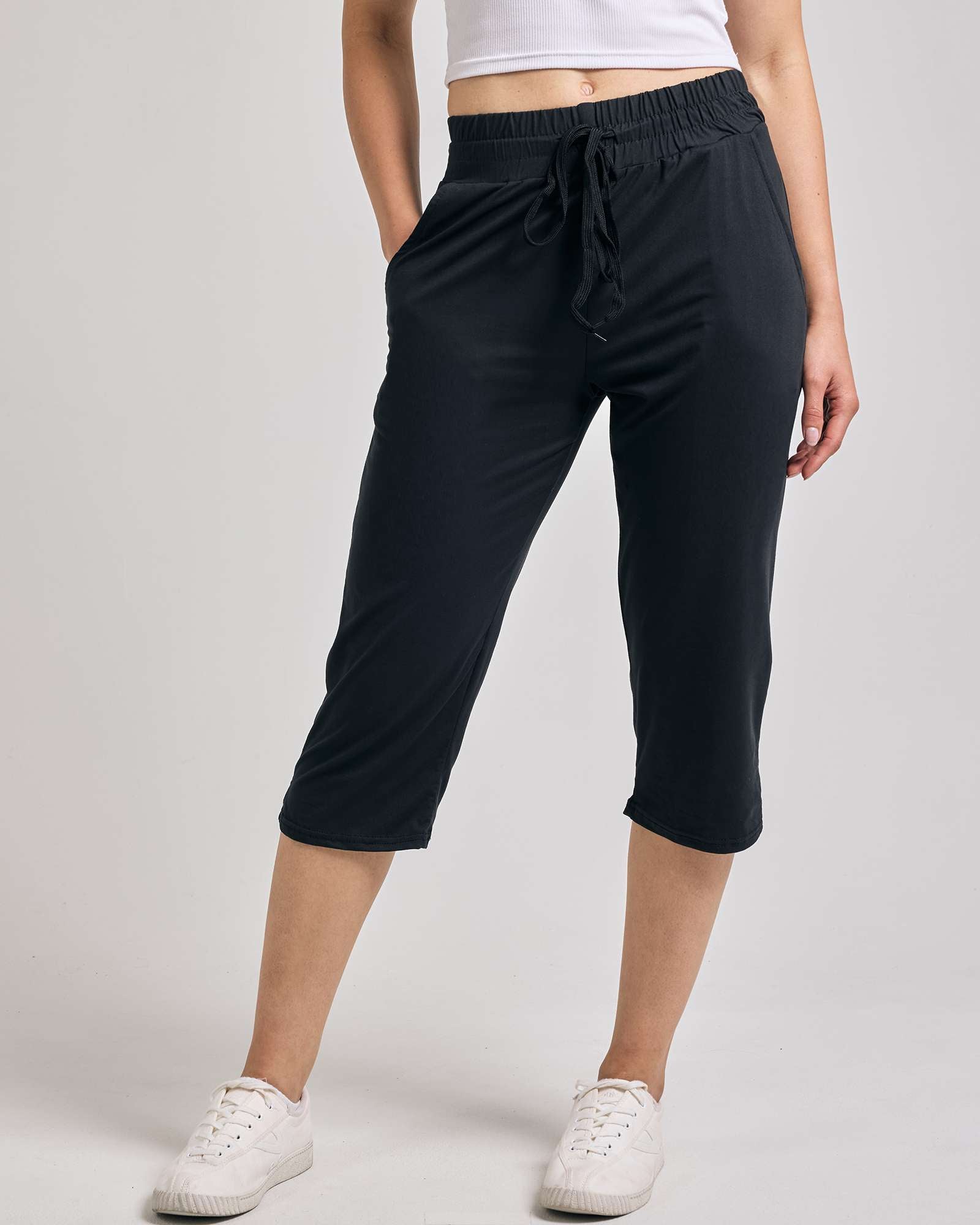 3 Pack: Women's Capri Open Bottom Sweatpants