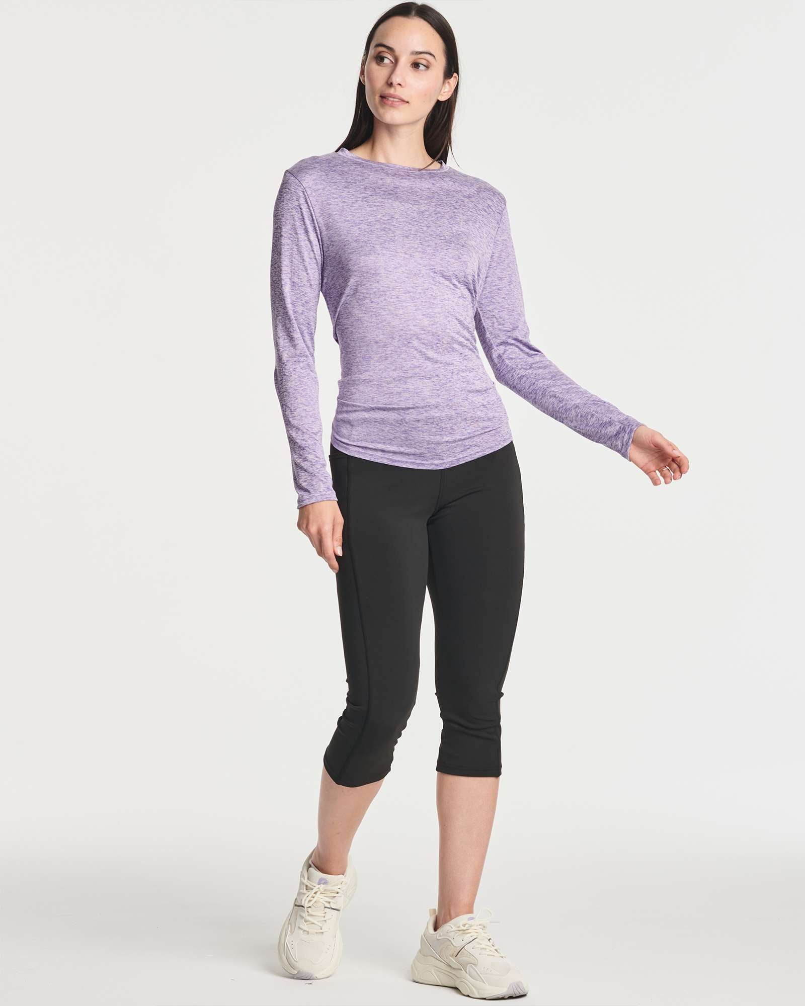 4 Pack: Women's Long-Sleeve Tie Back T-Shirt (Available in Plus Size)