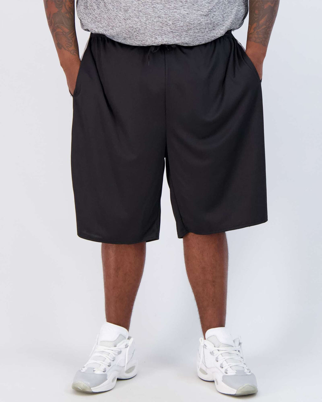 5 Pack: Mens Mesh Active Basketball Shorts (3X-5X)