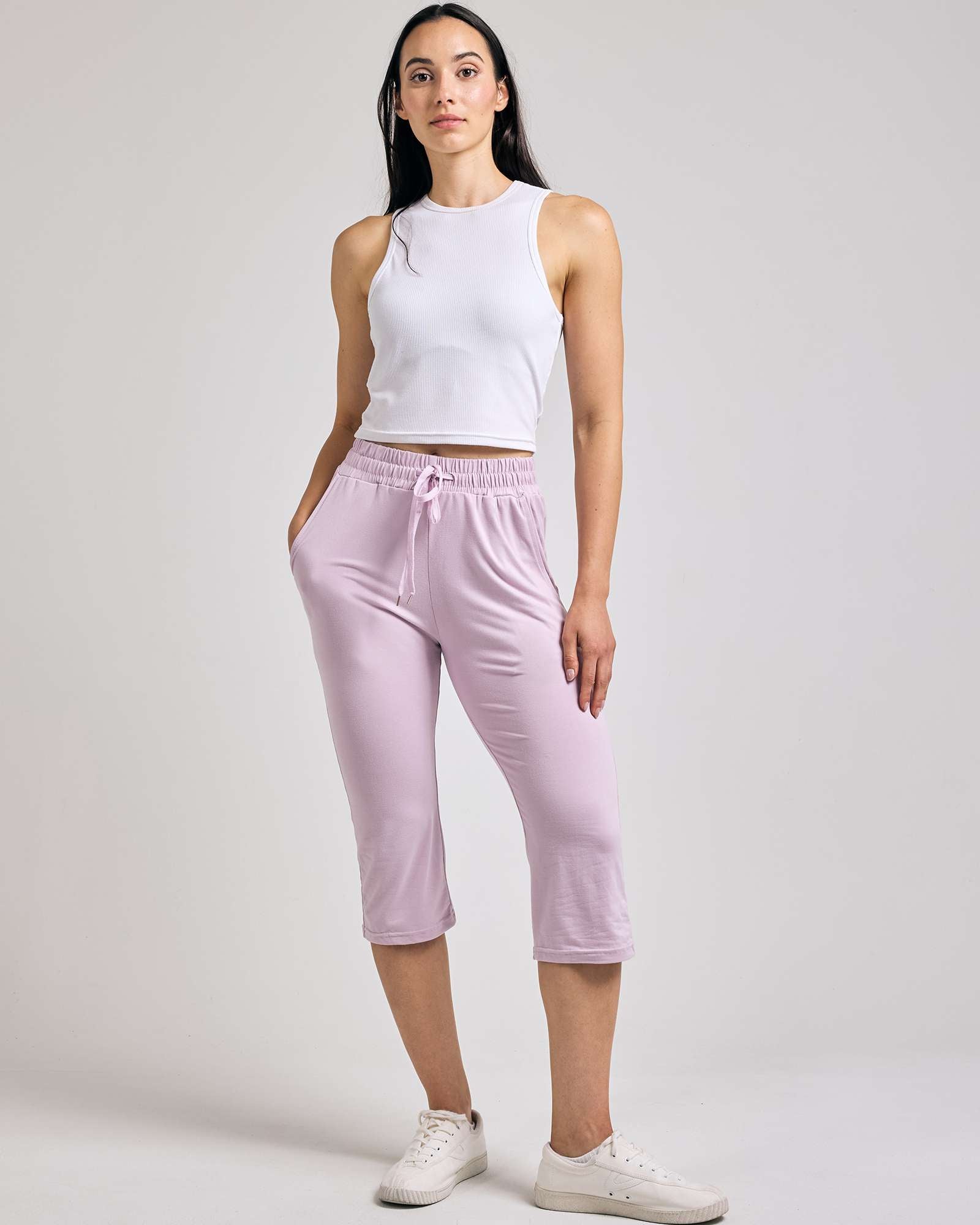3 Pack: Women's Capri Open Bottom Sweatpants
