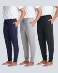 3 Pack: Men's Soft Lounge Sleep Joggers