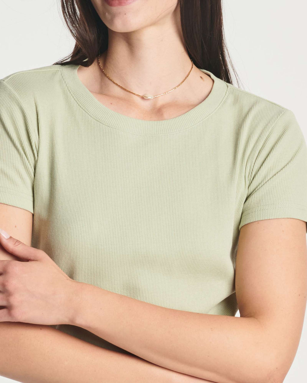 4 Pack: Women's Short Sleeve Ribbed Knit Crop Top