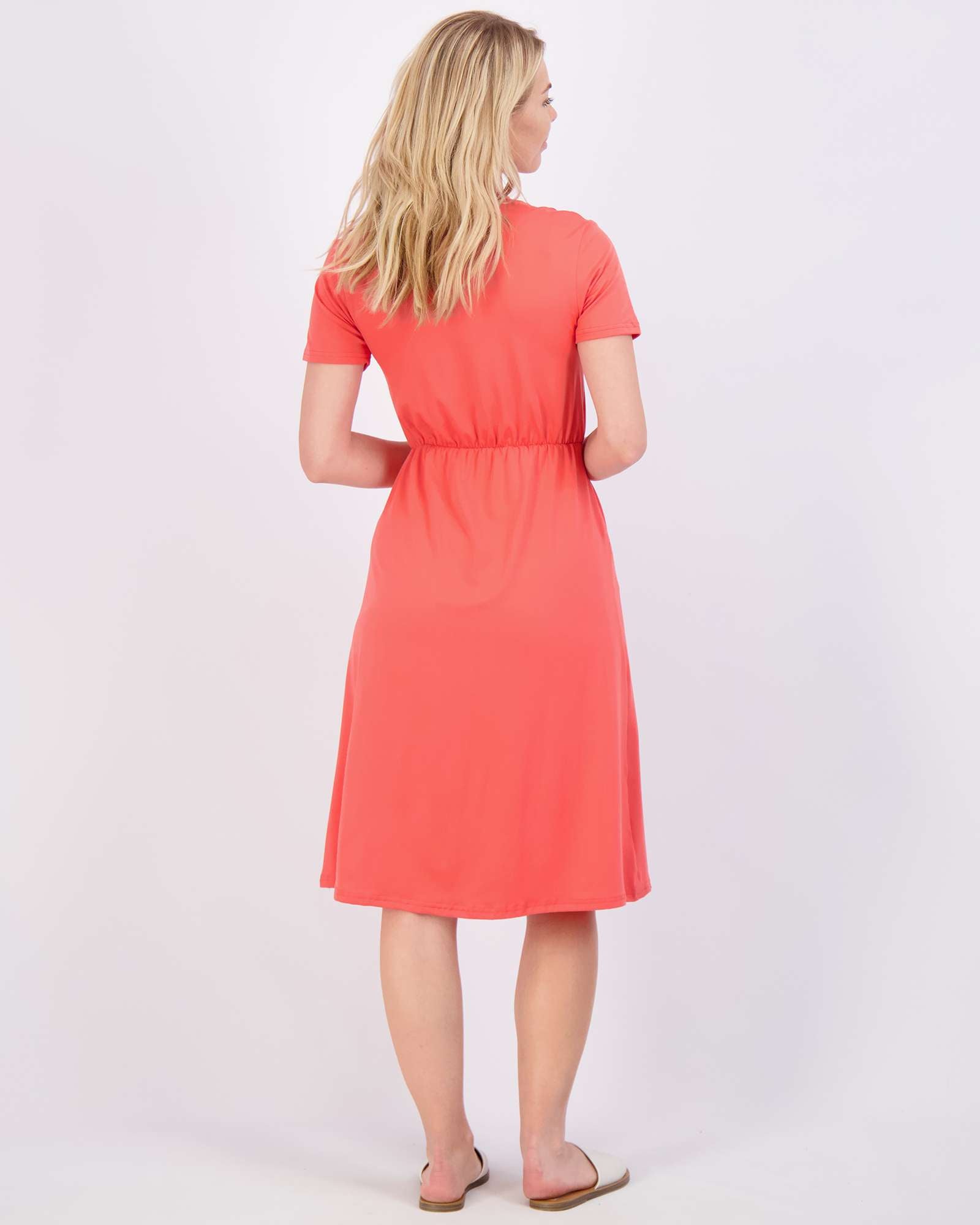 3 Pack: Women's Midi Short Sleeve Soft T-Shirt Dress (Available in Plus Size)