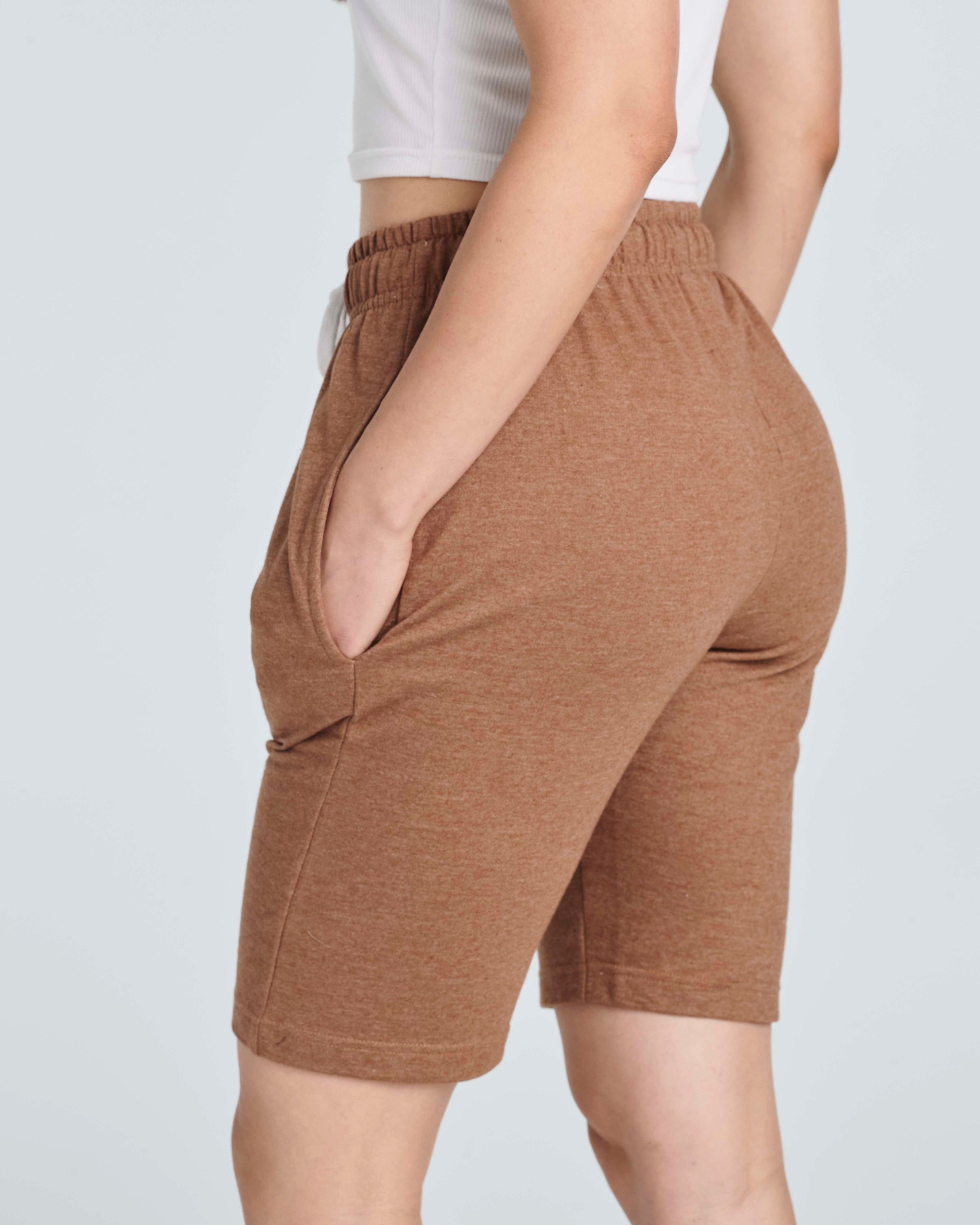 3 Pack: Womens French Terry 9" Bermuda Shorts