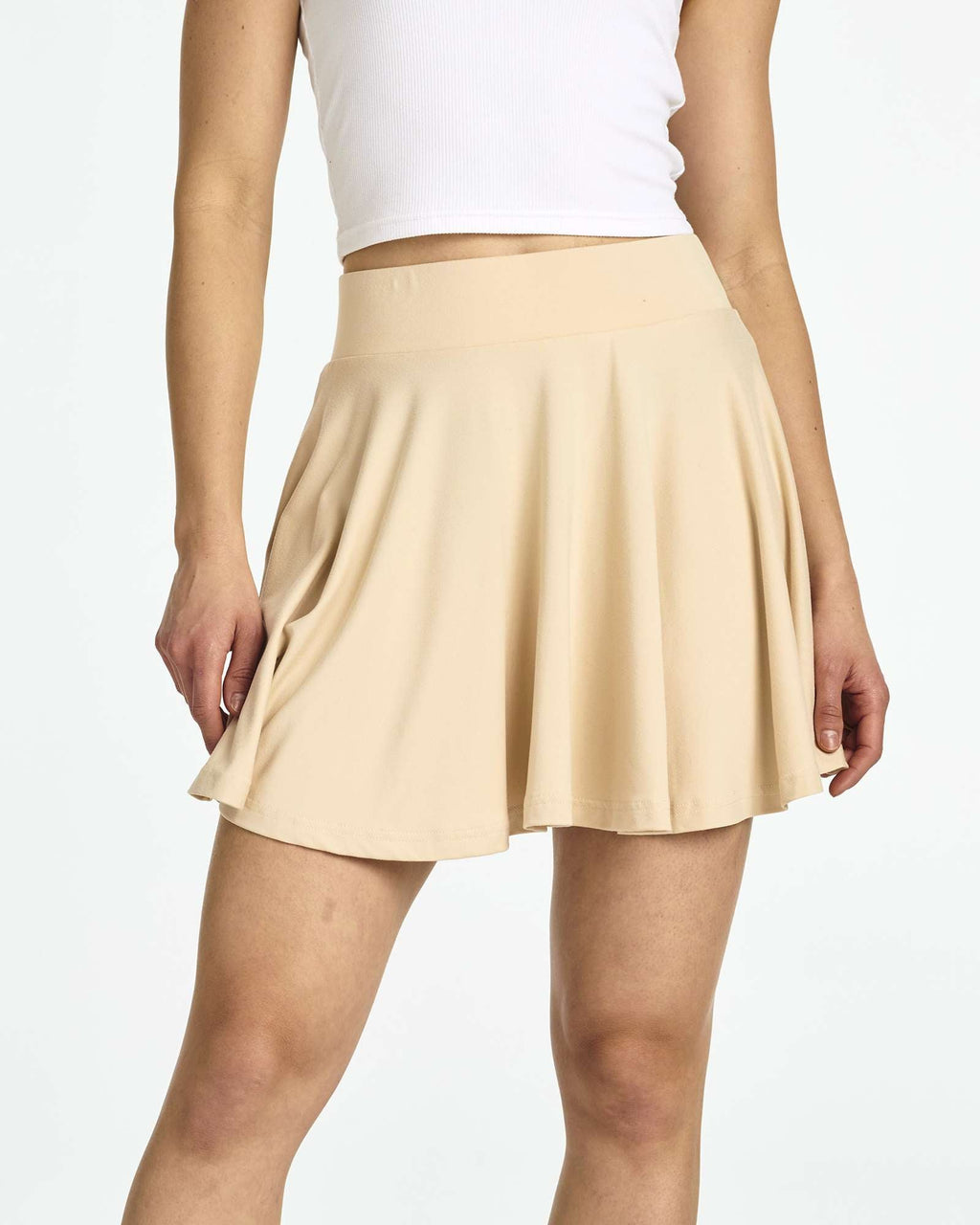 4 Pack: Women's Soft Casual Pleated Mini Skirt