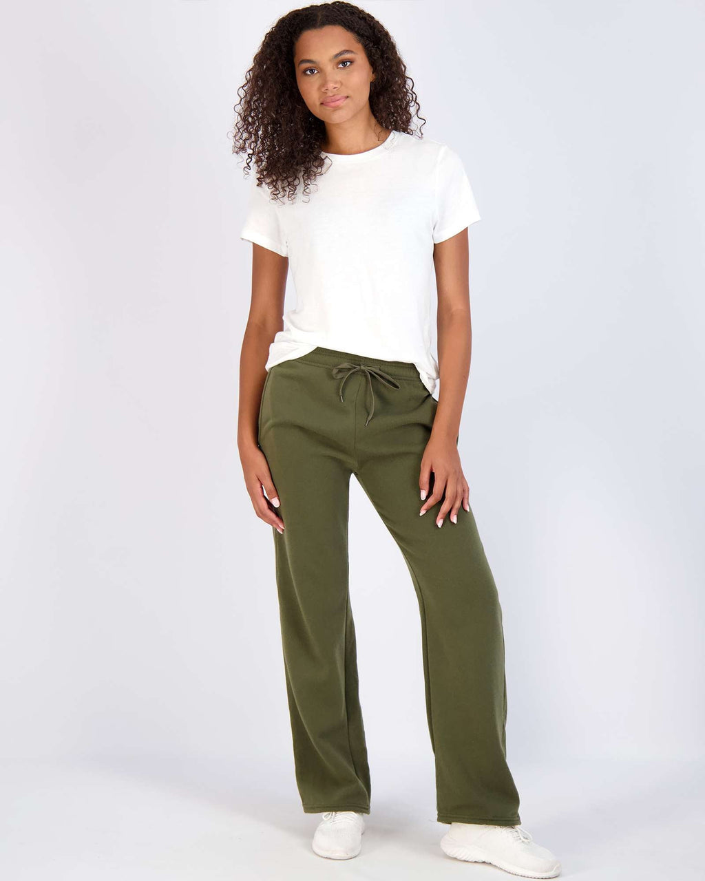 3 Pack: Womens Fleece Open Bottom Sweatpants