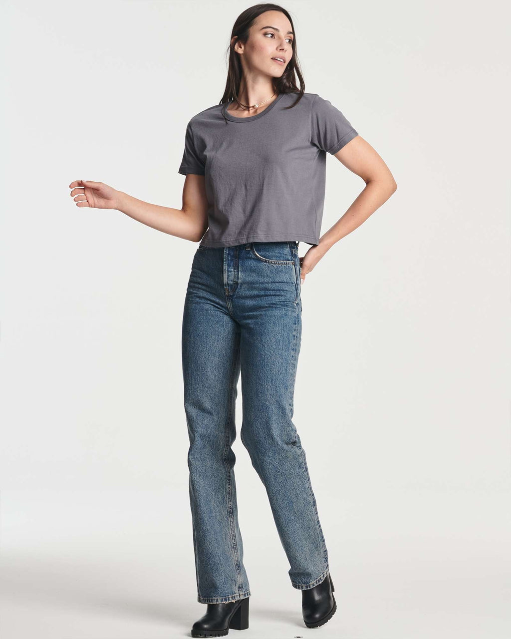 4 Pack: Women's Short Sleeve Crop Top