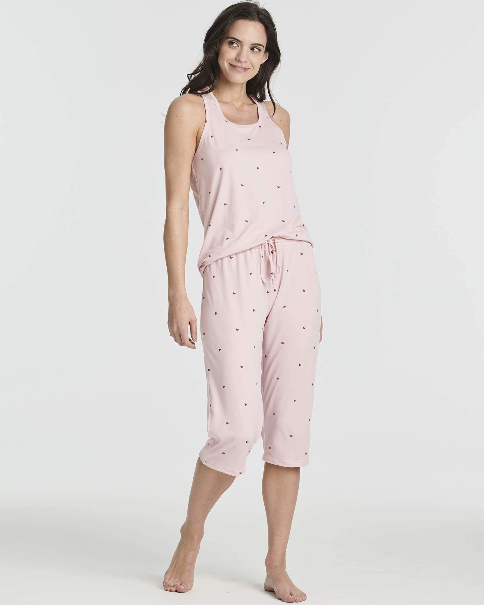 2 Pack: Women's Pajama Set Tank Top and Capri Pants