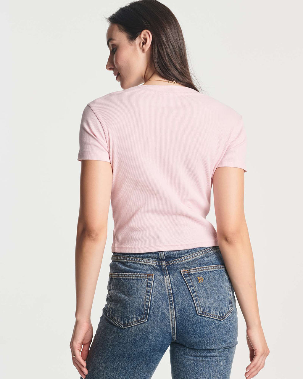 4 Pack: Women's Short Sleeve Ribbed Knit Crop Top