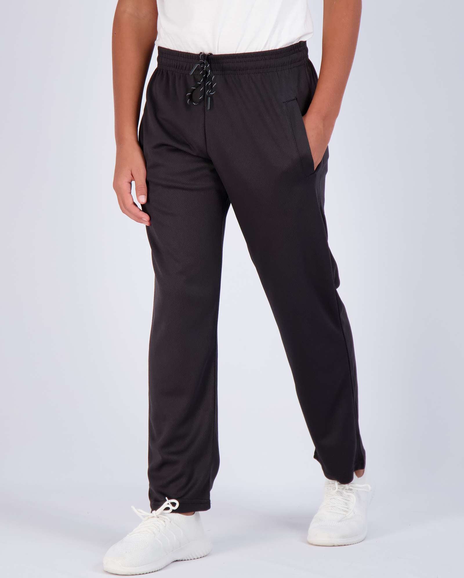 3 Pack: Boys Mesh Open Bottom Active Sweatpants