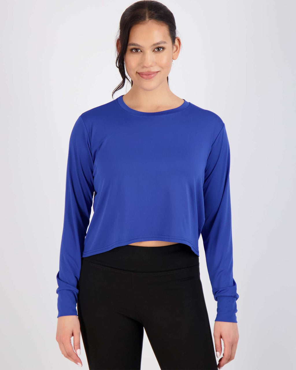 5 Pack: Womens Dry Fit Crop Top Long Sleeve