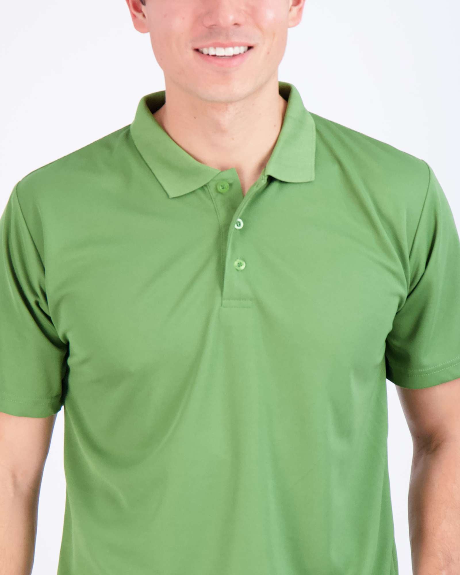 3 Pack: Mens Quick-Dry Short Sleeve Performance Polo Shirt