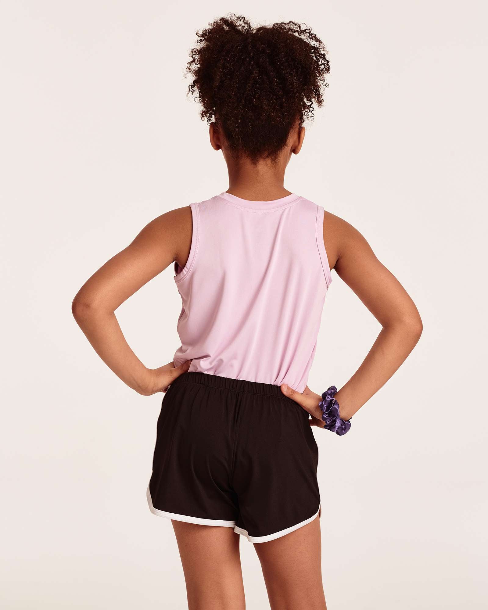 5 Pack: Girls' Dry-Fit Dolphin Shorts