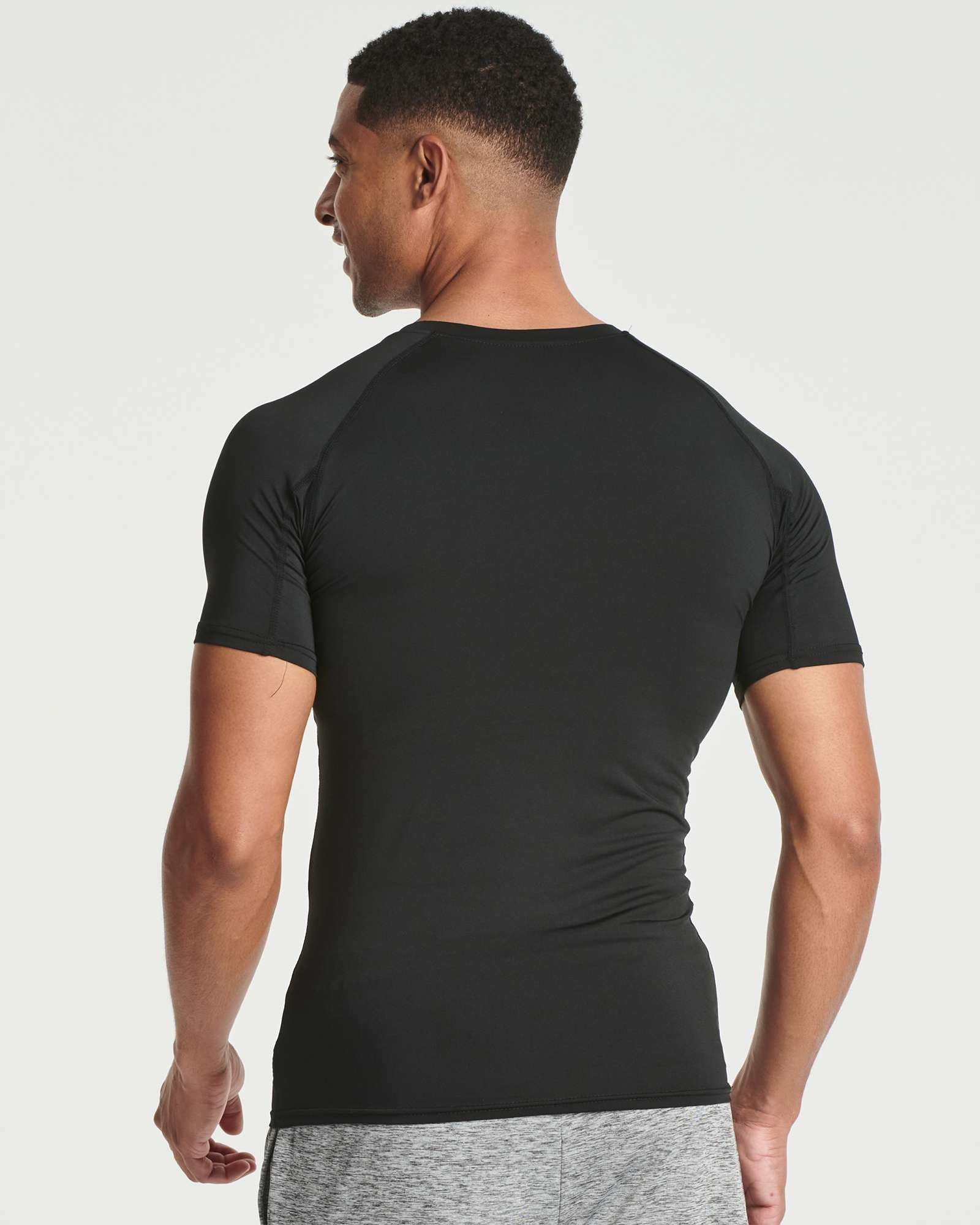4 Pack: Mens Short Sleeve Compression Shirt