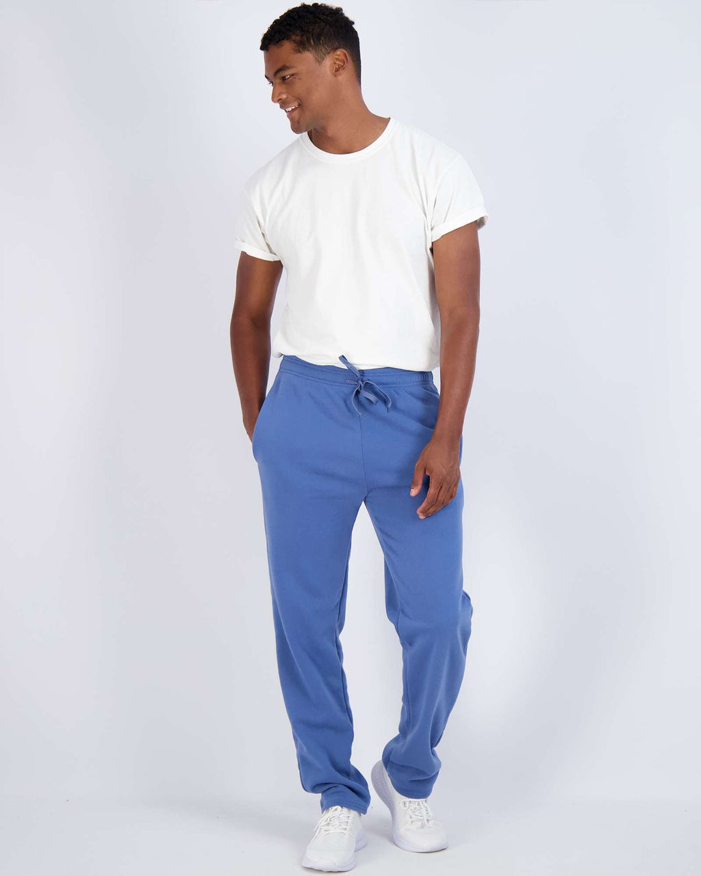 3 Pack: Mens Fleece Open Bottom Sweatpants