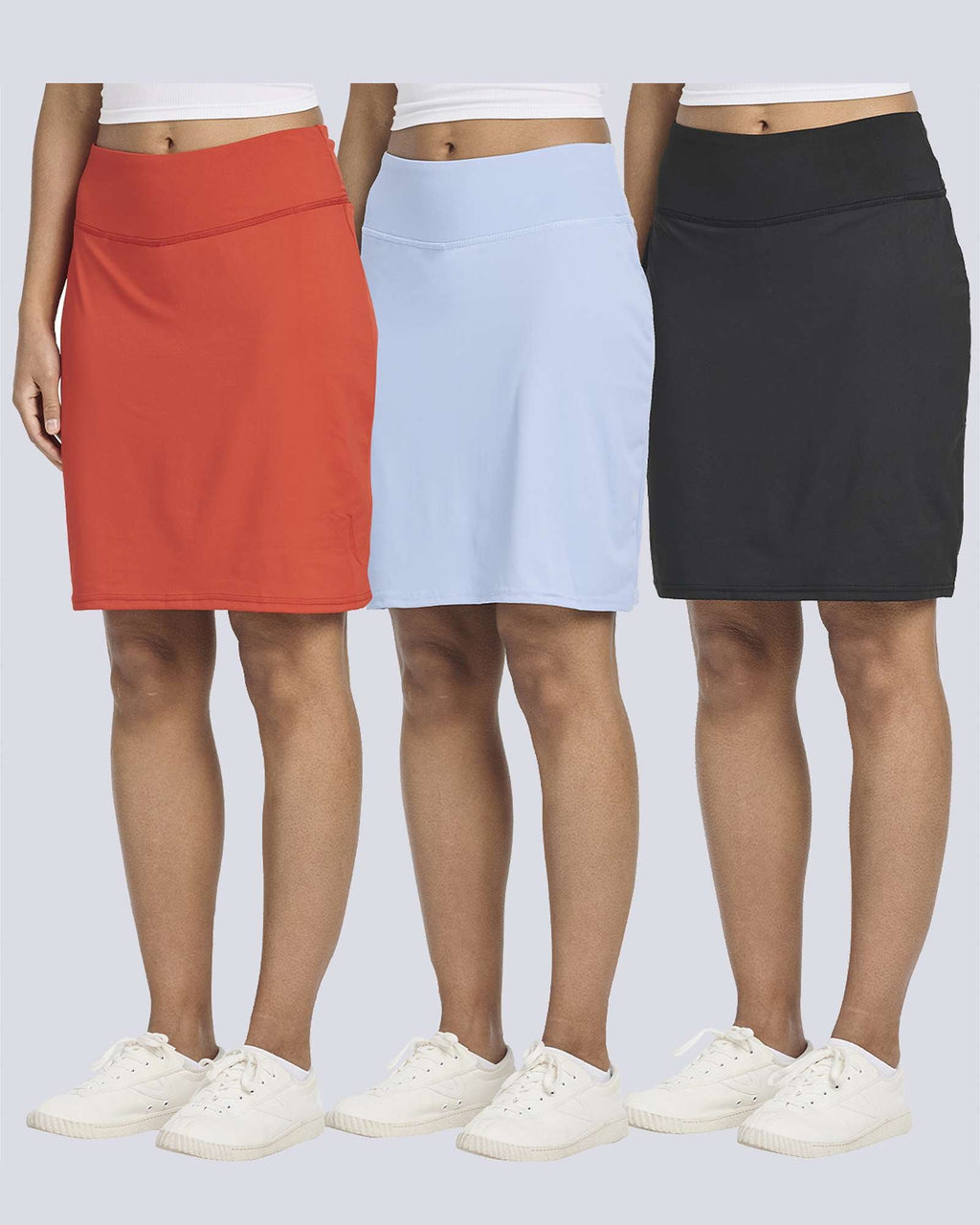 3 Pack: Women's 20" Golf Skirts with Pockets