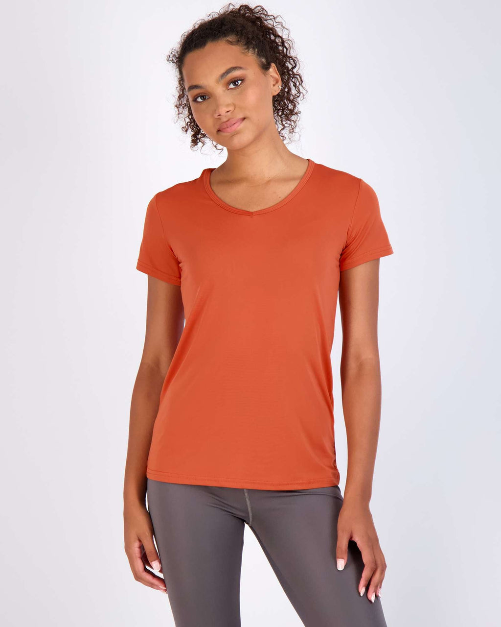 5 Pack: Womens Short Sleeve Dry-Fit V-Neck T-Shirt