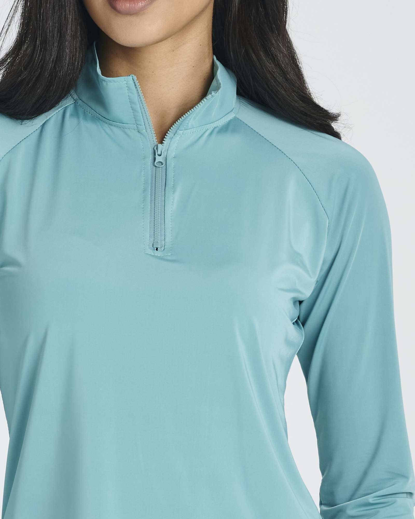 3 Pack: Women's 1/4 Zip Rash Guard Long Sleeve Swim Shirt