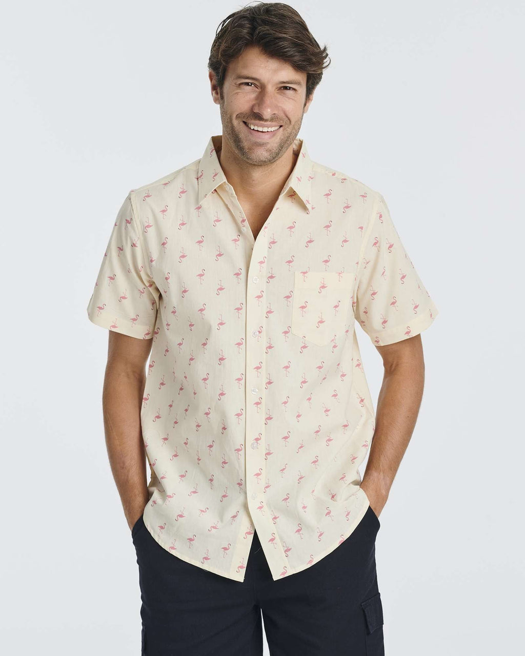 3 Pack: Men's Short-Sleeve Poplin Shirt (Available In Big & Tall)