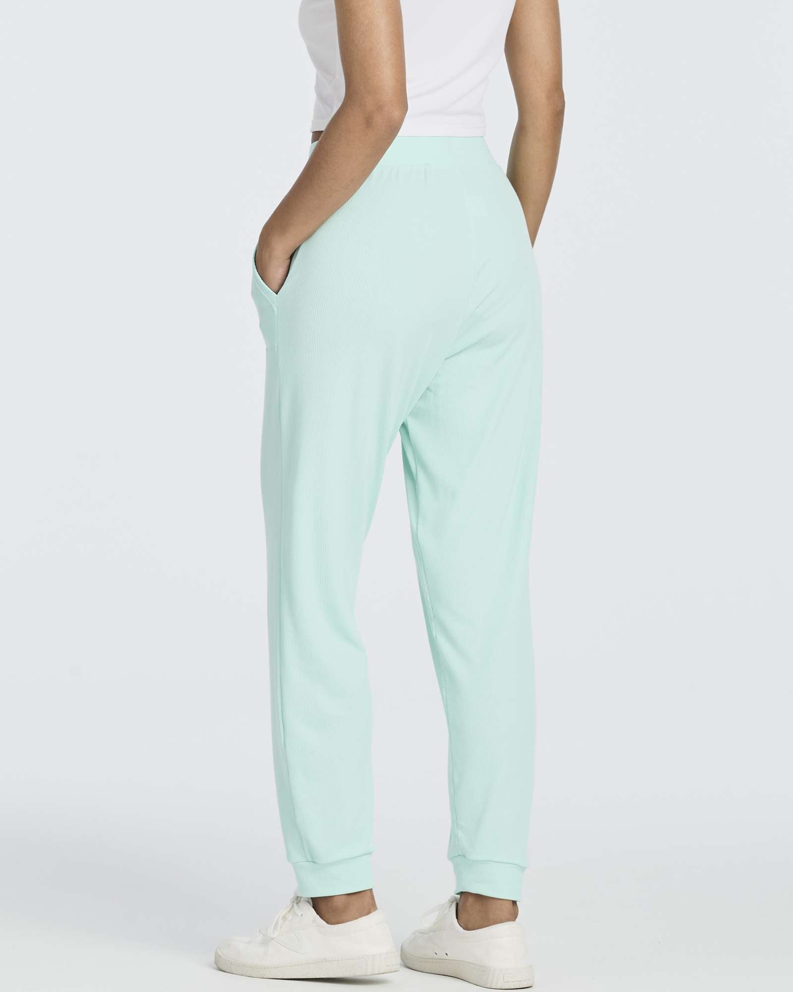 3 Pack: Women's Ribbed Lounge Jogger Sweatpants