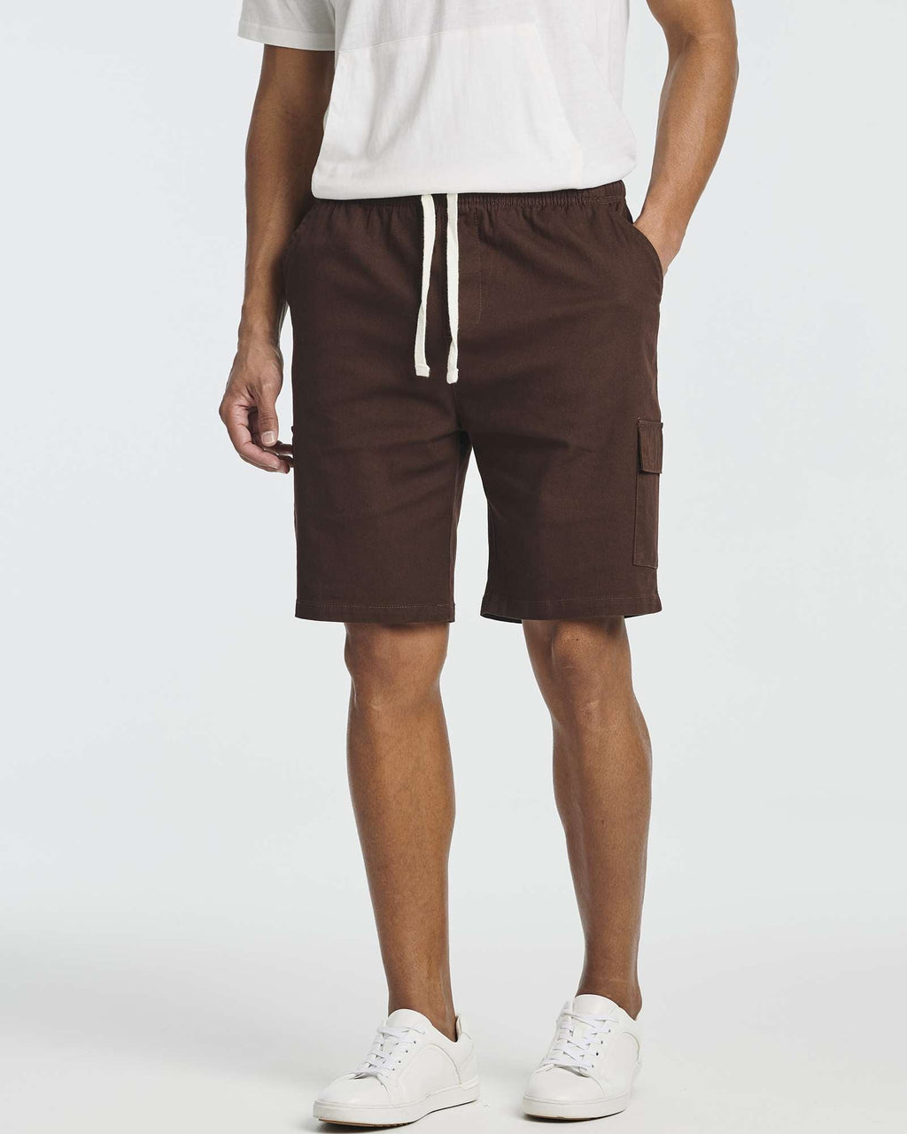 3 Pack: Men's 9" Elastic Waistband Cargo Shorts