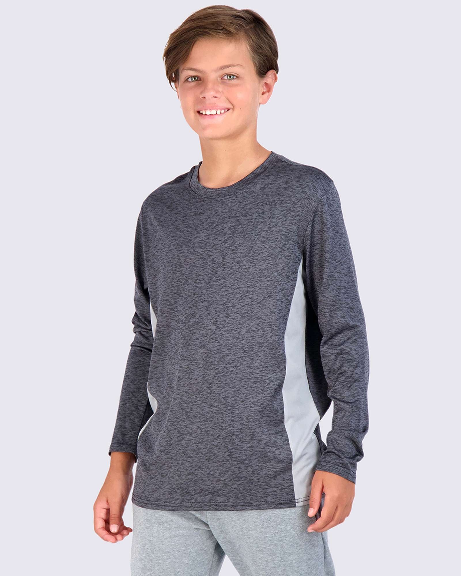 4 Pack: Boys Dry-Fit Active Long-Sleeve T-Shirt