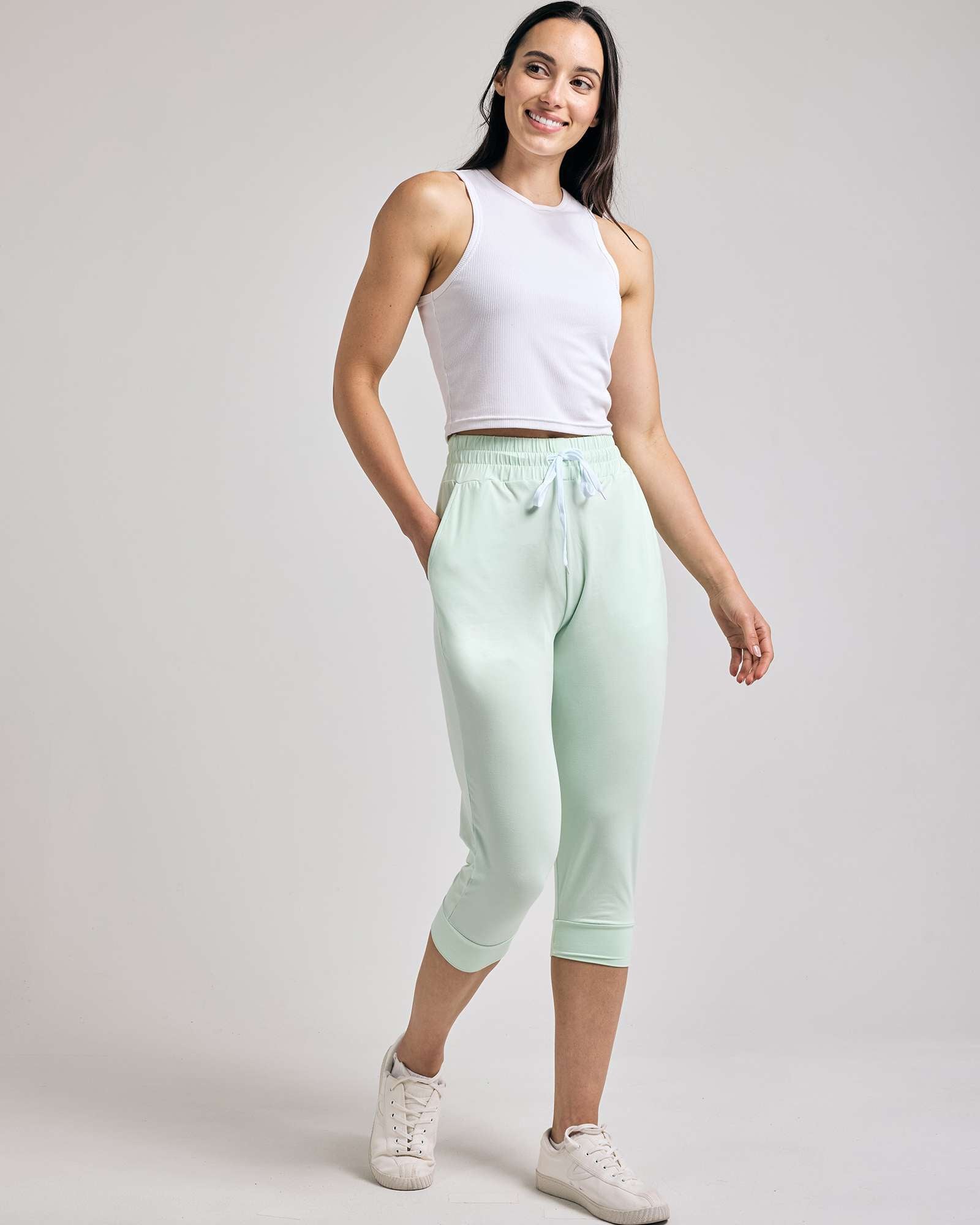 3 Pack: Women's Capri Joggers (Available in Plus Size)