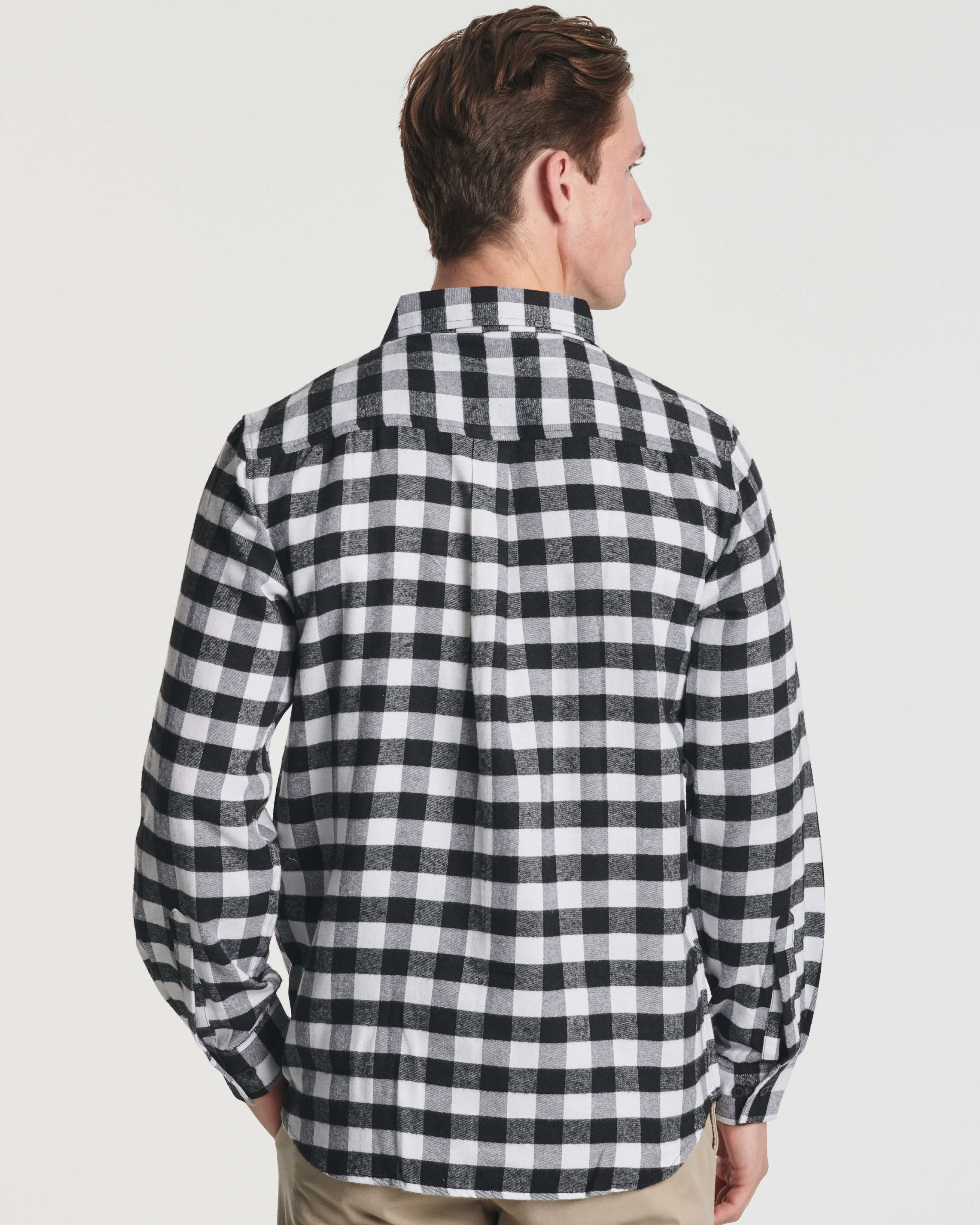 3 Pack: Men's Long-Sleeve Flannel Shirt
