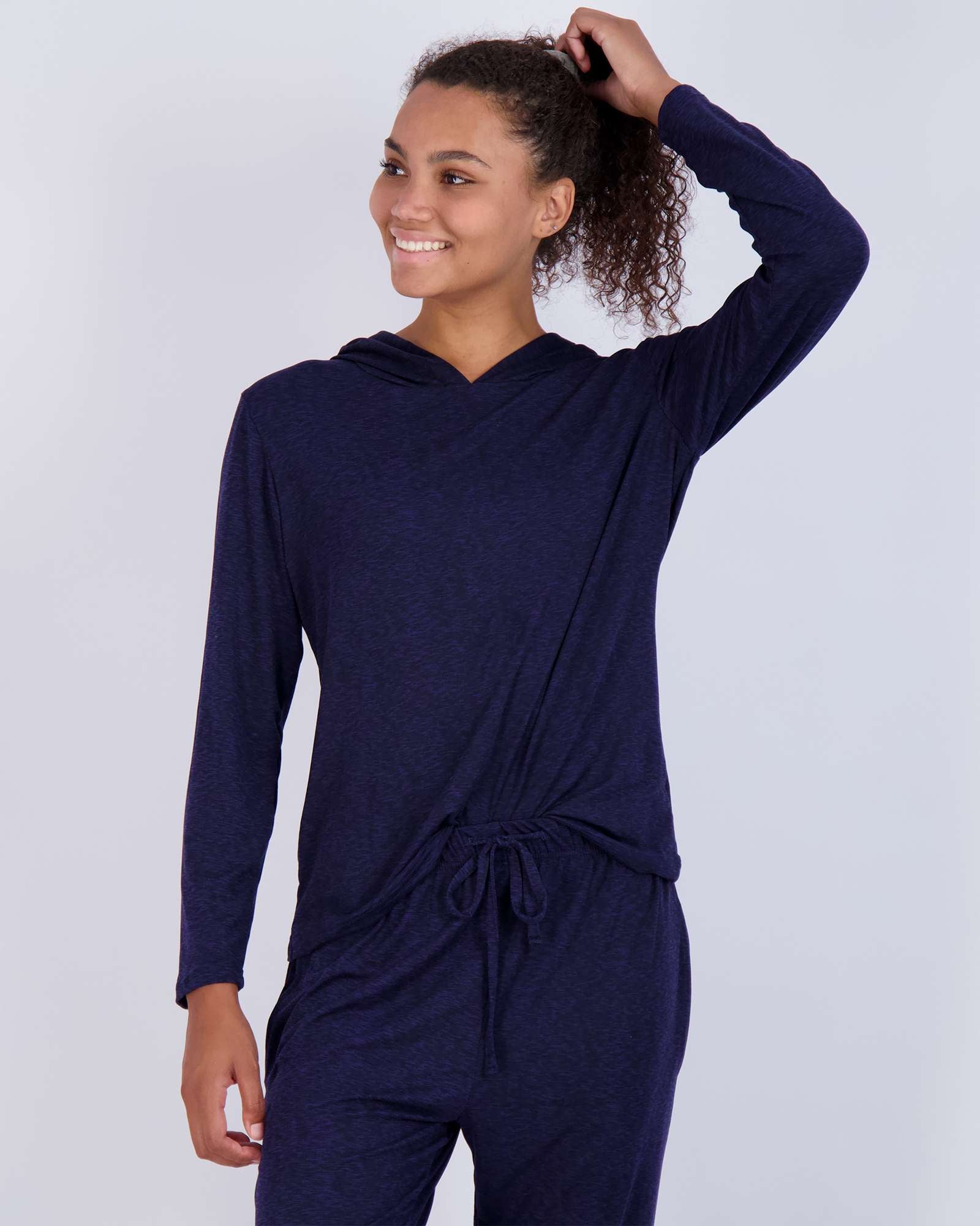 4 Piece: Womens Long Sleeve Henley & Jogger Lounge Pajama Set