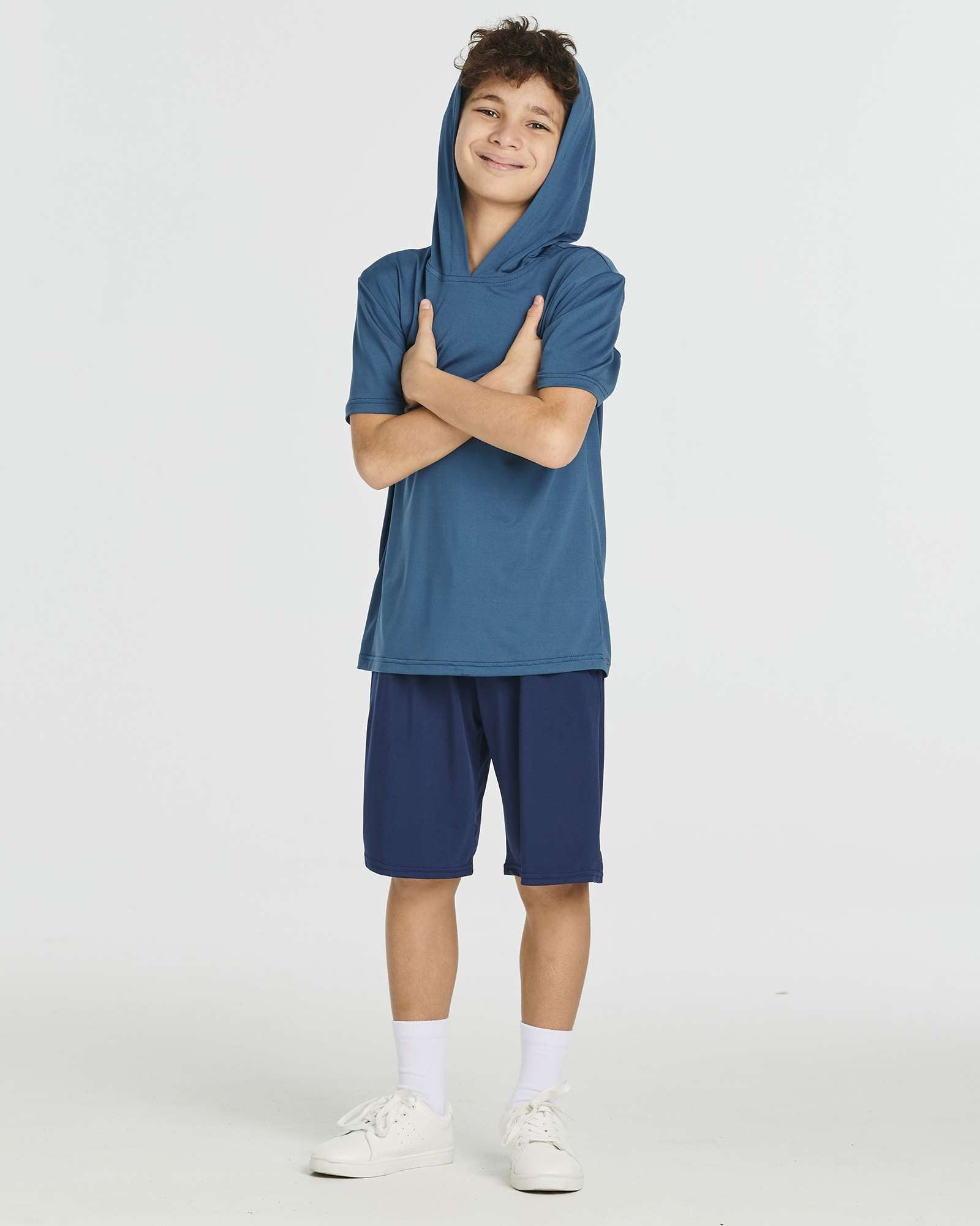 3 Pack: Boys' Dry-Fit Short Sleeve Workout Hoodie